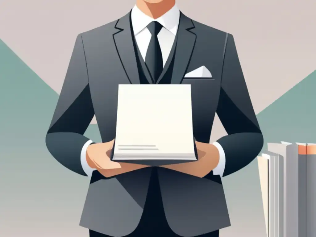 Abogado profesional confiable con documentos Abogado especializado en admisiones universitarias, elegante y confiable con documentos profesionales