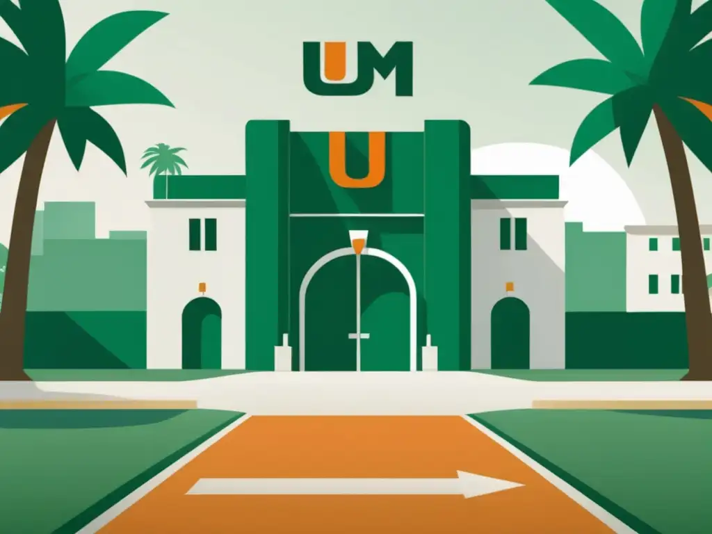 Entrada universitaria con dos caminos Admisiones selectivas: Derecho a educación en Universidad de Miami