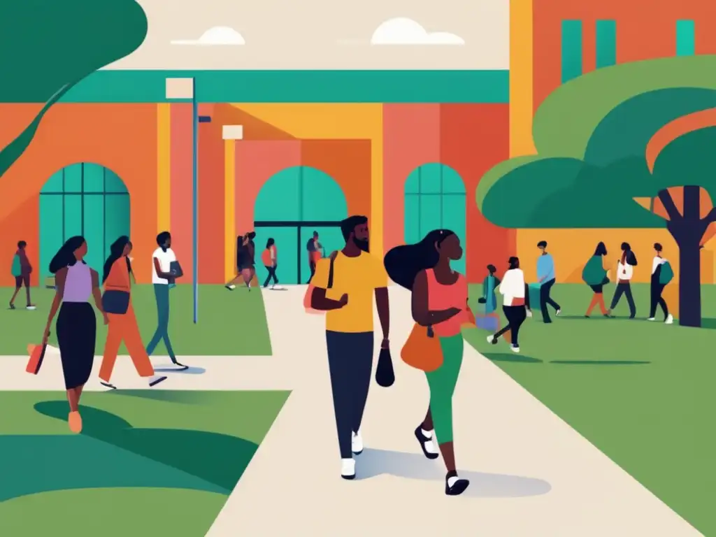 Universidad inclusiva y diversa Inclusión LGBTQ+ en admisiones universitarias, comunidad diversa y acogedora en el campus