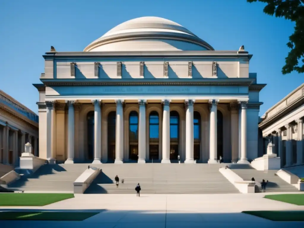 Majestuosa biblioteca en Columbia Arquitectura neoclásica de la Universidad de Columbia