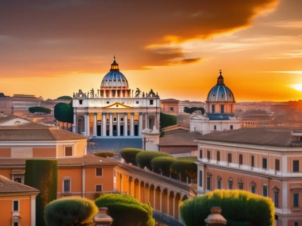 Universidad de Roma al atardecer Admisión universidad Roma: influencia Italia, arquitectura, atardecer