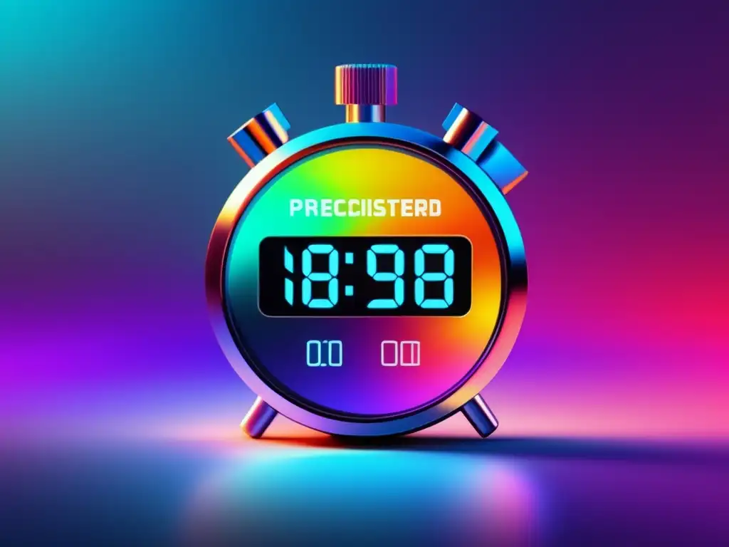 Cronómetro metálico de diseño minimalista Aplicación de admisión para atletas talentosos con diseño minimalista y reloj metálico de alta precisión