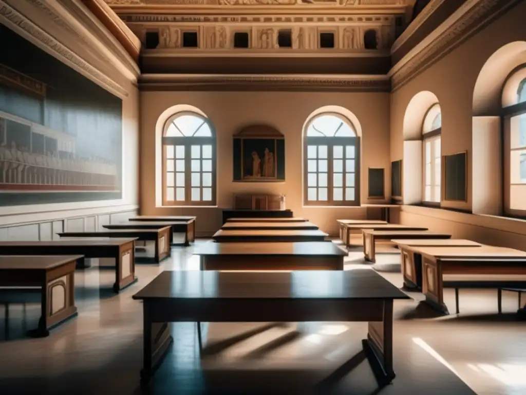 Aula romana: elegancia y conocimiento Aula romana antigua: Método selección universitaria en la Antigüedad