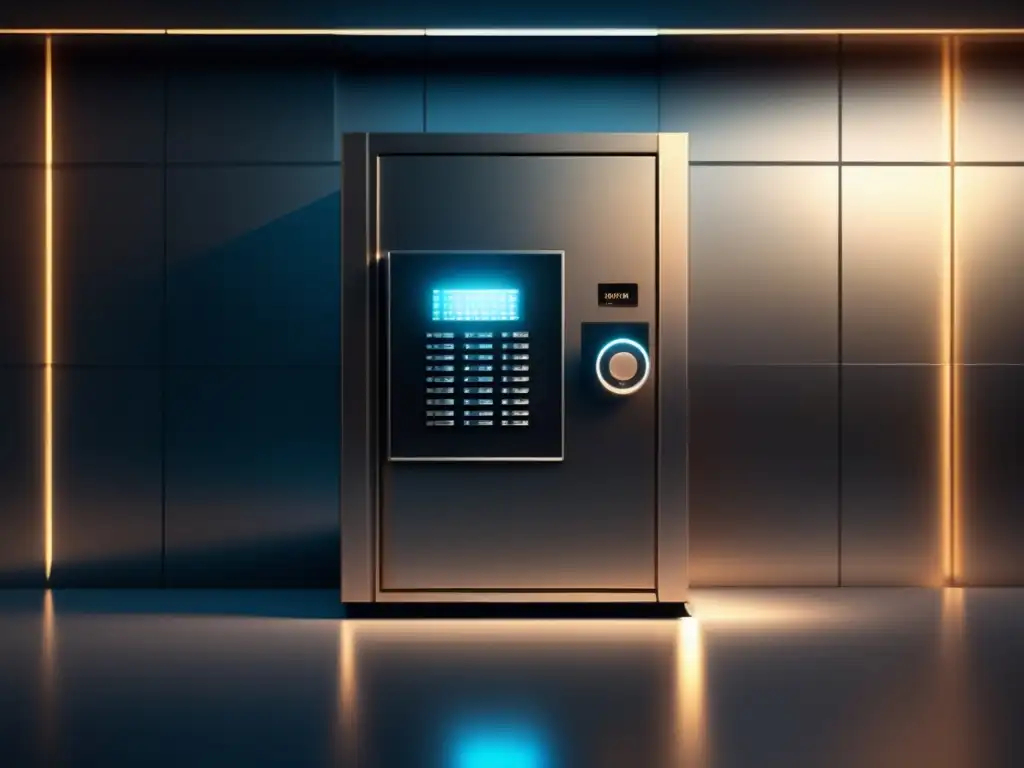 Banco seguro y tecnológico Banco privado con moderno y seguro banco de seguridad