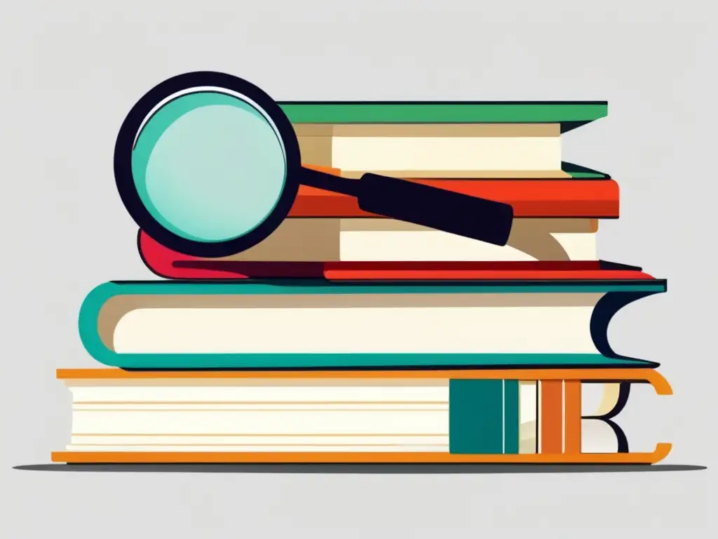 Explorando beneficios de préstamos estudiantiles Beneficios fiscales préstamos estudiantiles - Libros y lupa, símbolos de exploración y educación