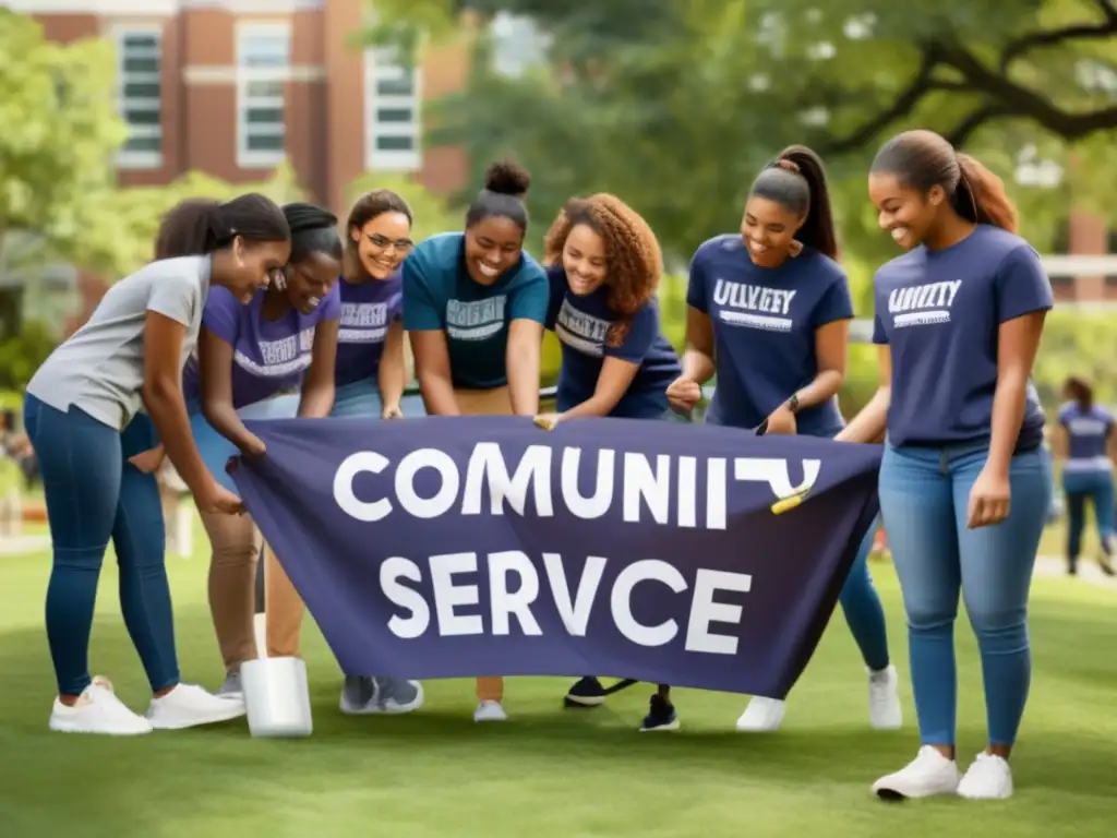 Estudiantes universitarios en servicio comunitario Beneficios del trabajo comunitario universitario con estudiantes activos en acciones positivas y colaborativas