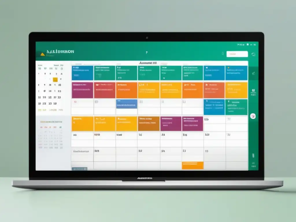 Calendario digital de admisiones para estudiantes internacionales Calendario admisión universitaria internacionales: proceso simplificado, colores vibrantes, diseño minimalista