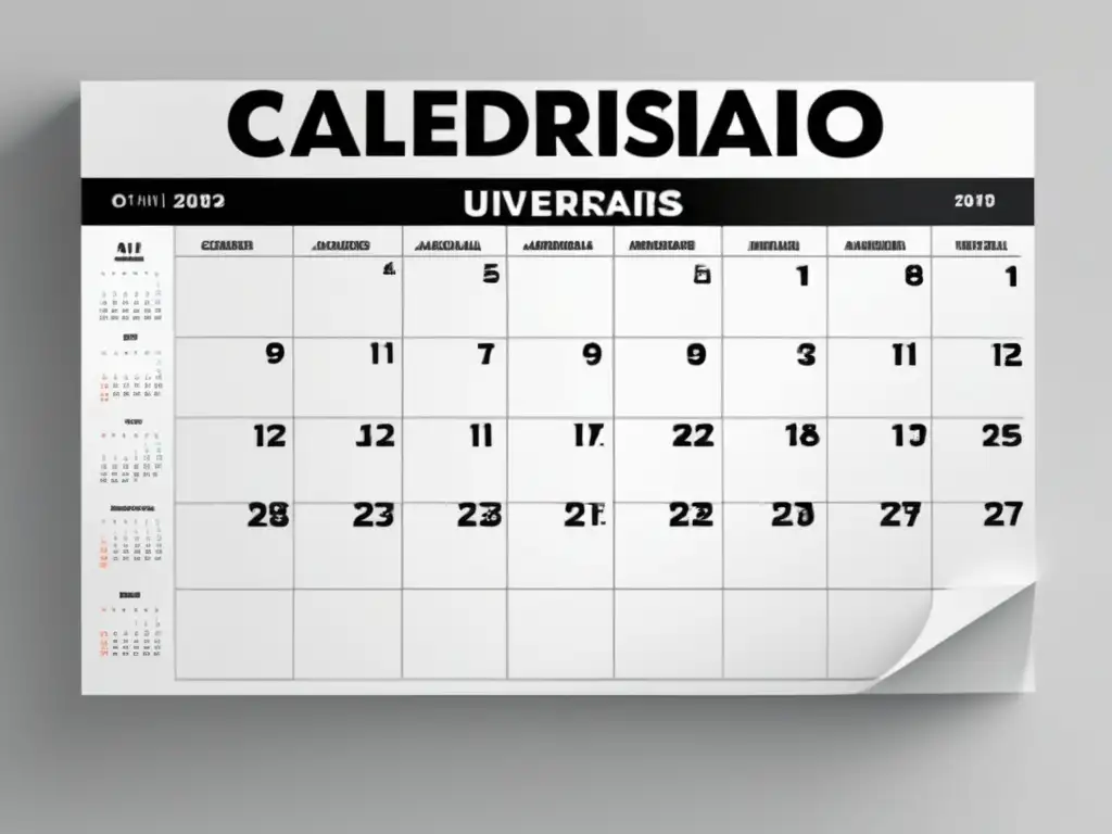 Calendario Admisiones Universitarias Calendario universitario internacional- Planificación efectiva para admisiones