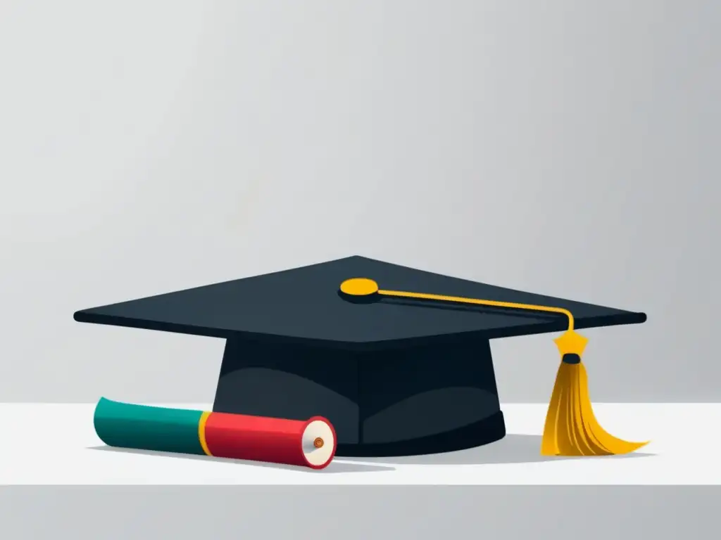 Cambio de carrera: impacto en préstamos estudiantiles Cambio de carrera y préstamos estudiantiles: imagen moderna con graduación y brújula en transición
