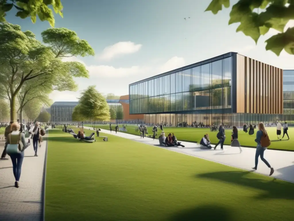 Campus universitario moderno en Copenhague, Dinamarca Campus universitario moderno en Copenhague, Dinamarca
