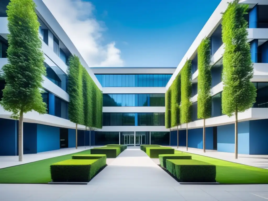 Universidad moderna rodeada de naturaleza Campus universitario moderno con arquitectura minimalista - Evolución del proceso de admisión universitaria