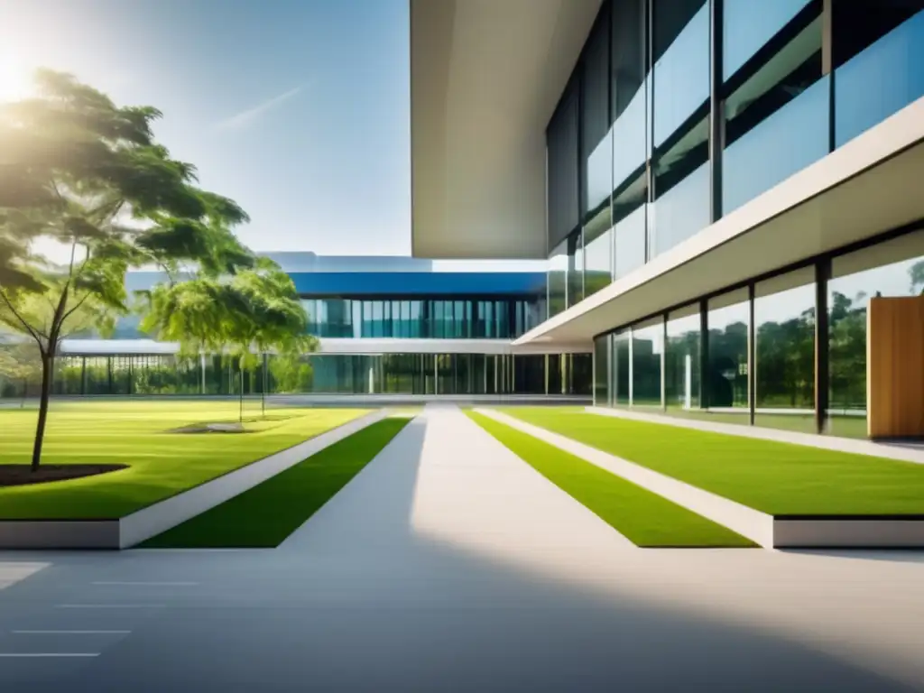 Campus universitario moderno y minimalista Campus universitario moderno y elegante - Admisión universitaria: carreras garantizadas