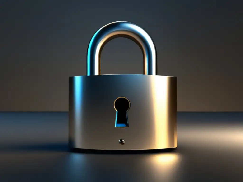 Cerradura moderna y minimalista para seguridad y privacidad Cerradura moderna con diseño minimalista, simbolizando seguridad, privacidad y acceso