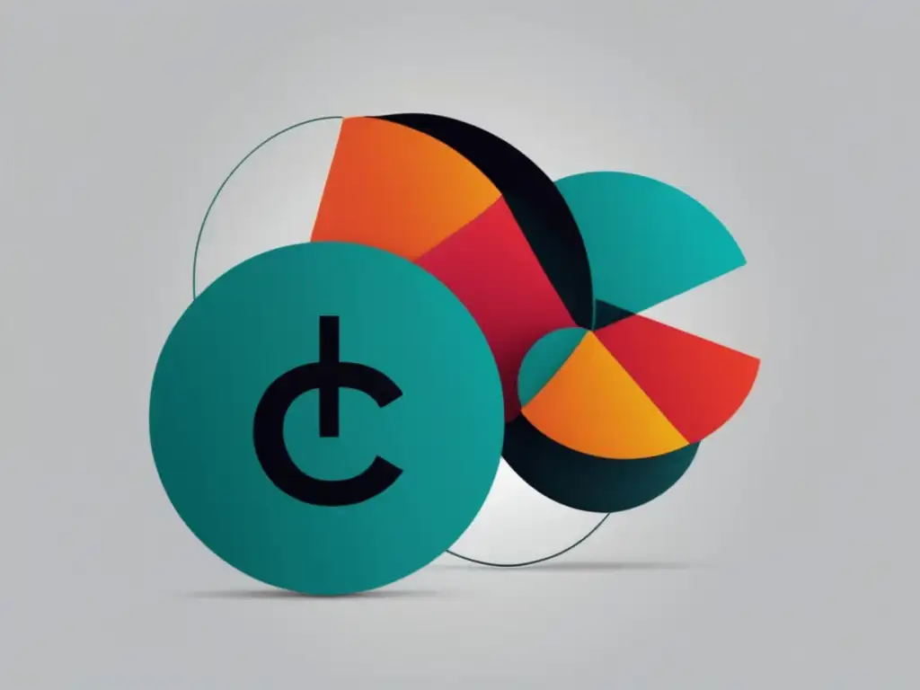 Clubs académicos interconectados en colores vibrantes Clubes académicos de matemáticas: imagen minimalista de formas geométricas interconectadas, representando los clubes mencionados