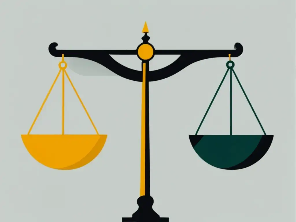 Balance financiero: becas y préstamos Consejos para combinar becas y préstamos universitarios: imagen de una escala equilibrada con monedas y billetes