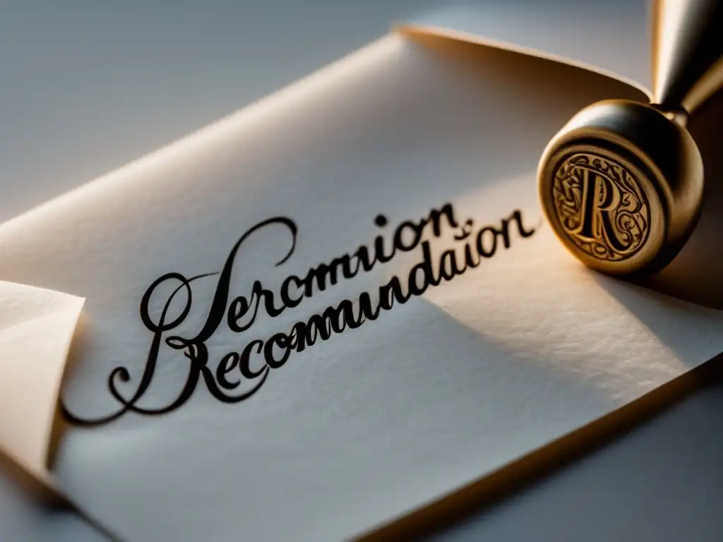 Carta recomendación sellada elegante Consejos para cartas de recomendación impactantes en postgrados
