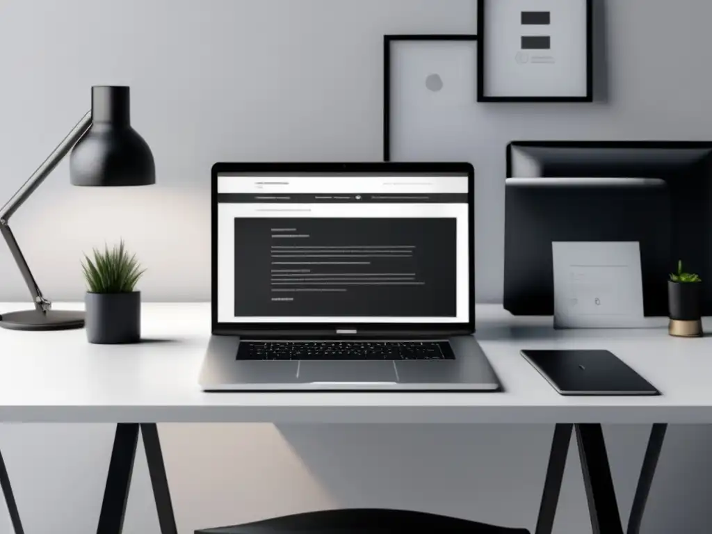 Espacio de trabajo minimalista y profesional Consejos para mejorar tu currículum universitario en un espacio de trabajo minimalista y moderno