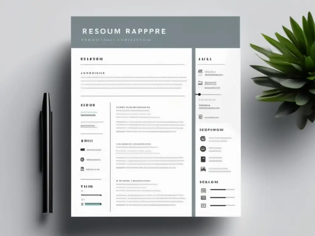 Plantilla de currículum minimalista y profesional Consejos para mejorar tu currículum universitario: Plantilla CV minimalista y profesional