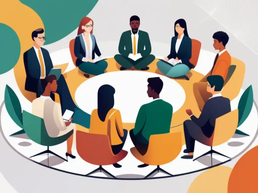 Estudiantes internacionales en entrevista universitaria Consejos para entrevista universitaria internacional con estudiantes internacionales en una ilustración moderna y minimalista