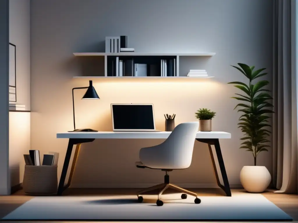 Espacio de estudio minimalista y organizado Consejos: Equilibrio estudio, trabajo y vida social en universidad