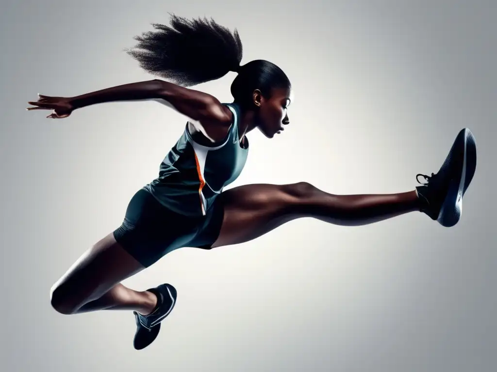 Atleta determinado en acción Consejos para impresionar reclutadores universitarios de deportistas de alto rendimiento: diseño minimalista y moderno, atleta determinado en acción