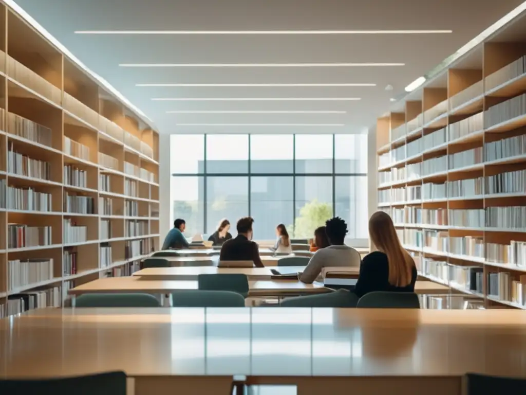 Estudiantes estudiando en biblioteca universitaria Consejos para adaptarse a la vida estudiantil en Europa