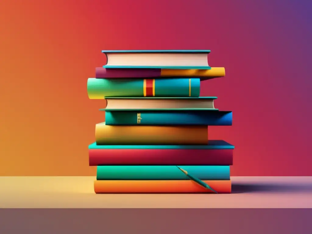 Estudio financiado: libros coloridos que representan la educación Contrato préstamo estudiantil universitario: libros coloridos, educación y compromiso financiero