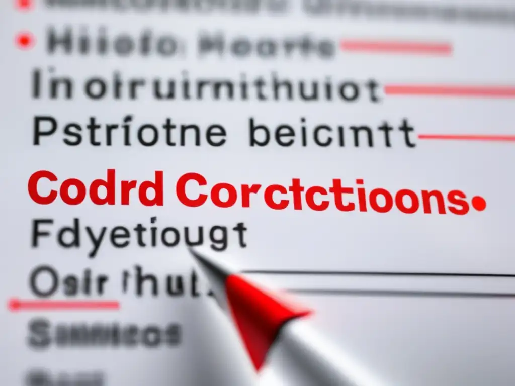 Correcciones en documento universitario Correcciones y errores menores en aplicaciones universitarias