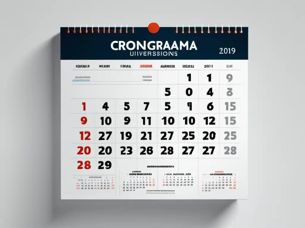 Cronograma Admisiones Univ Cronograma universitario postgrado