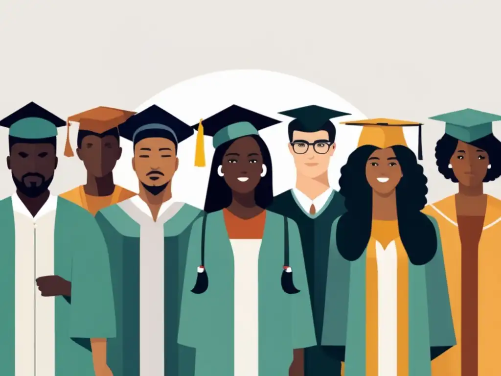 Estudiantes universitarios diversos en solidaridad Cuotas raciales y étnicas en educación superior: estudiantes universitarios diversos en solidaridad, símbolo de inclusión y acción afirmativa