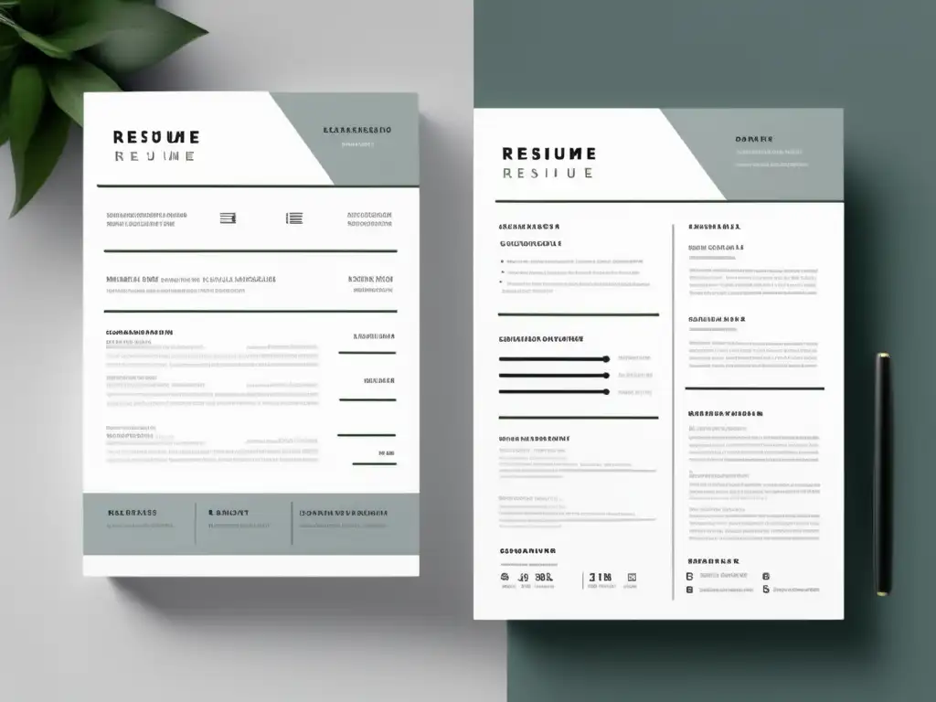 Diseño minimalista y moderno de currículum Diseño currículum universitario impactante - Minimalista y moderno con secciones claras, líneas delgadas y tipografía elegante