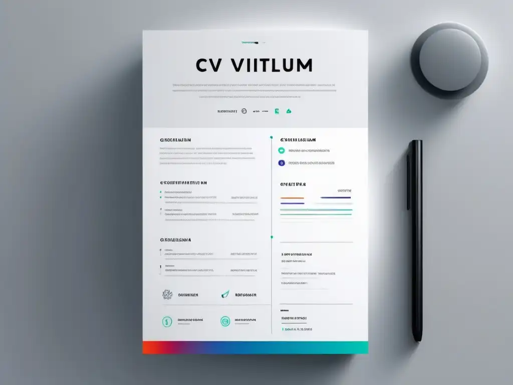 CV moderno y profesional CV moderno y minimalista
