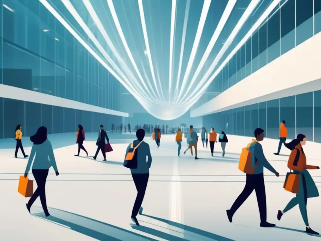 Arquitectura futurista en el campus universitario Protección de datos en admisiones universitarias con arquitectura futurista y estudiantes diversos