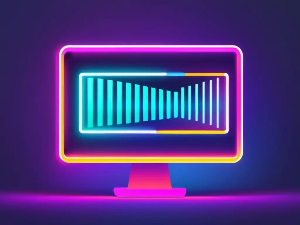 AI en detección de plagio IA en detección de plagio: pantalla futurista con código, colores neon y lupa