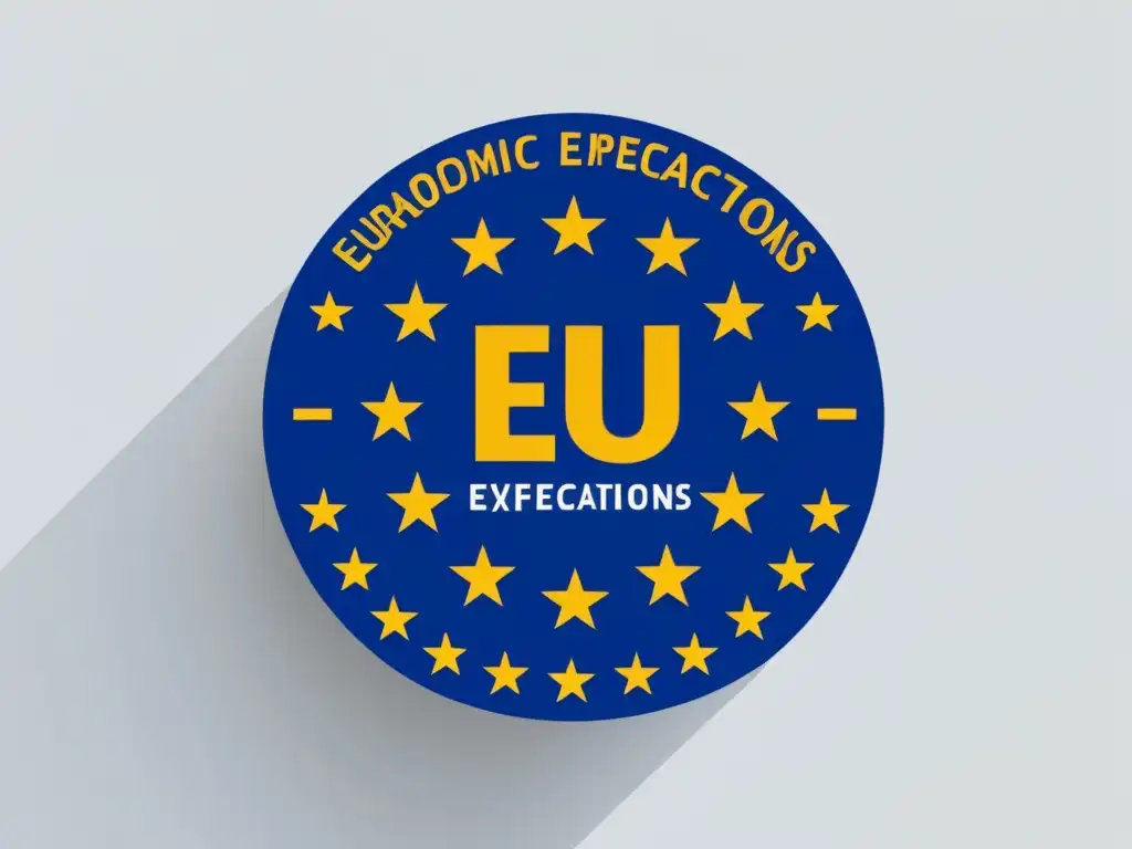 Diseño minimalista: Expectativas académicas en Europa Diseño minimalista y moderno con emblema de la UE