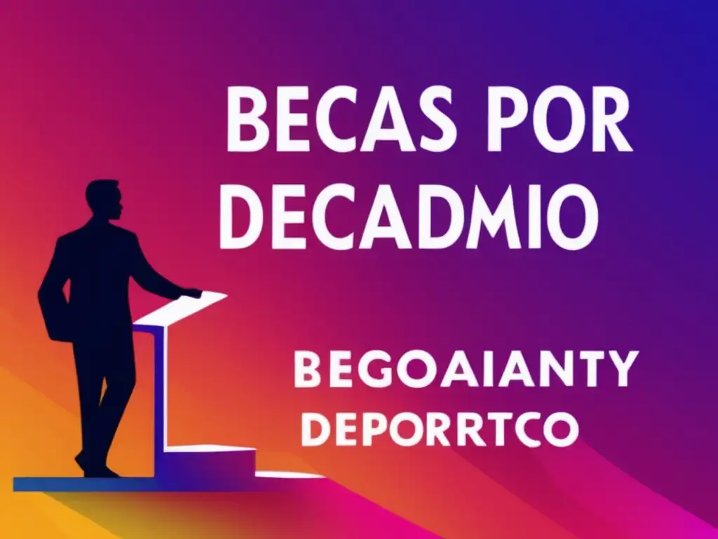 Reconocimiento y becas académicas y deportivas Diseño moderno y minimalista con becas universitarias por mérito académico y deportivo
