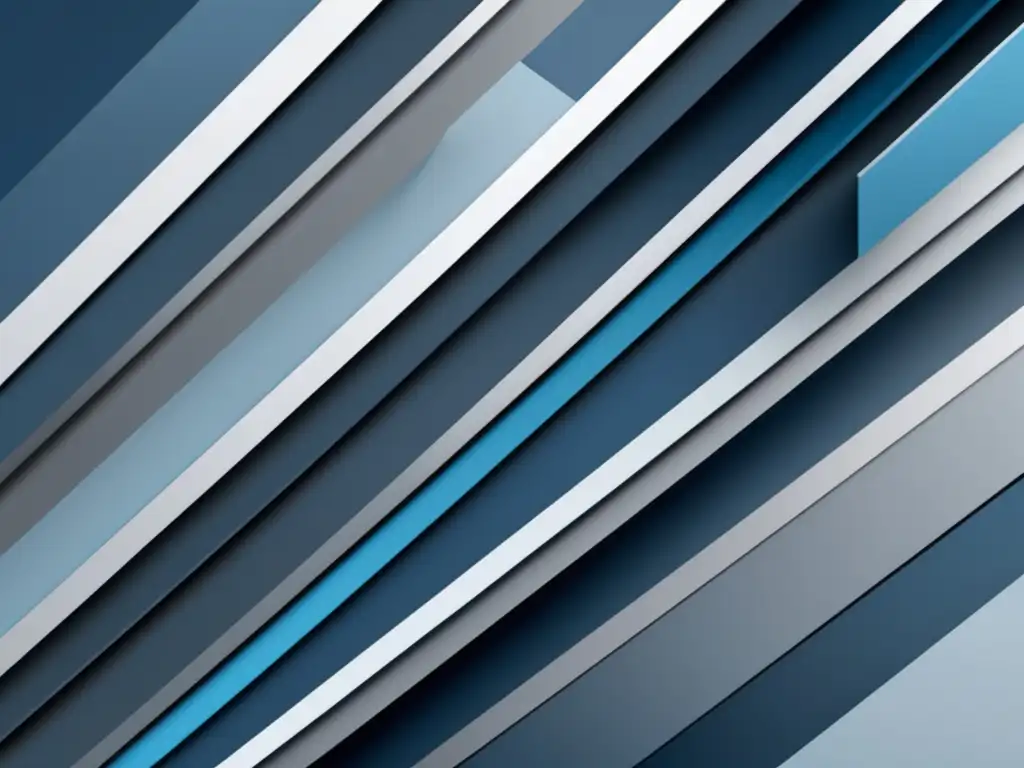 Diseño minimalista y moderno en 8k Diseño moderno y minimalista en una imagen 8k, con patrón geométrico en tonos azules y grises