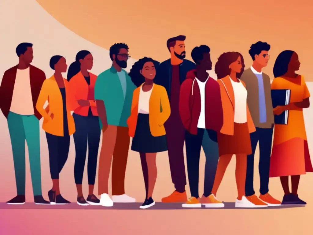 Estudiantes universitarios inclusivos y diversos Diversidad universitaria: Estudiantes representativos de distintas culturas y tonos de piel