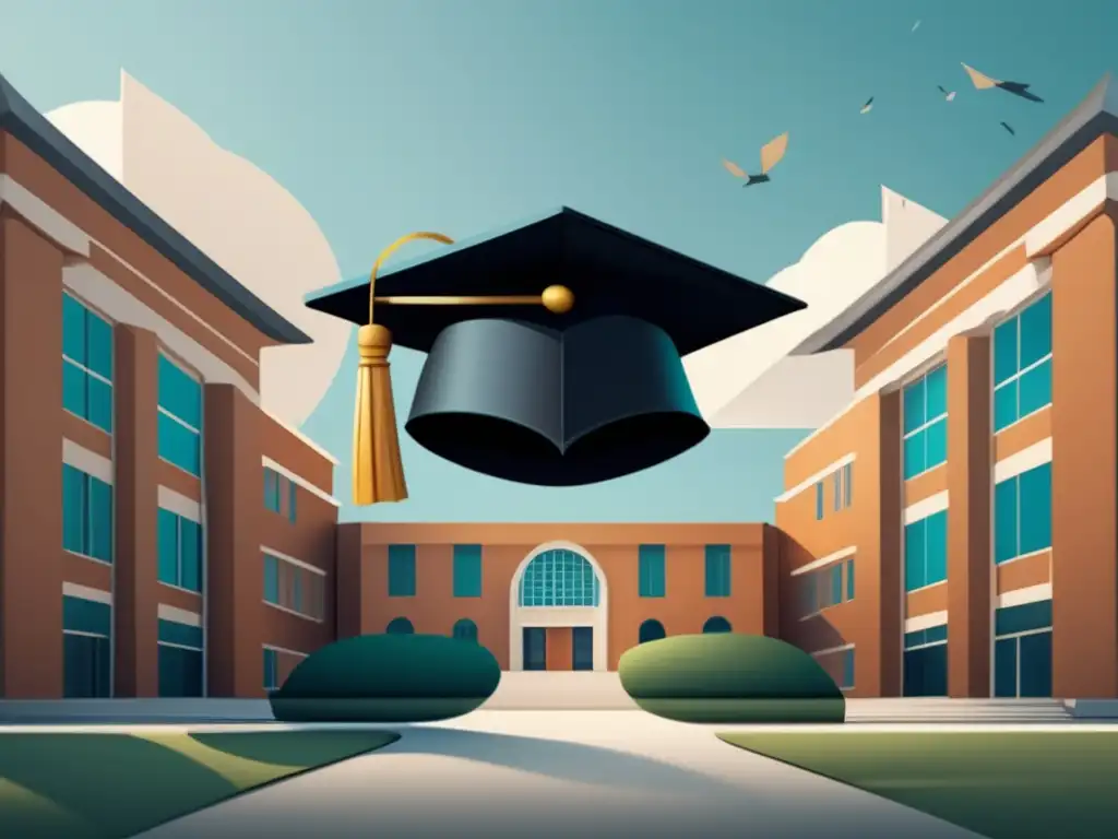 Transición fluida: gorro de graduación a edificio universitario Transición académica: cap a edificio universitario, convalidaciones y oportunidades