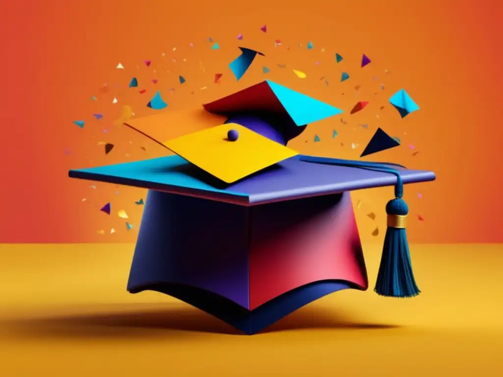 Graduación en vidrio flotante Graduación elegante con colores vibrantes - Mejores temas de tesis postgrado aceptación