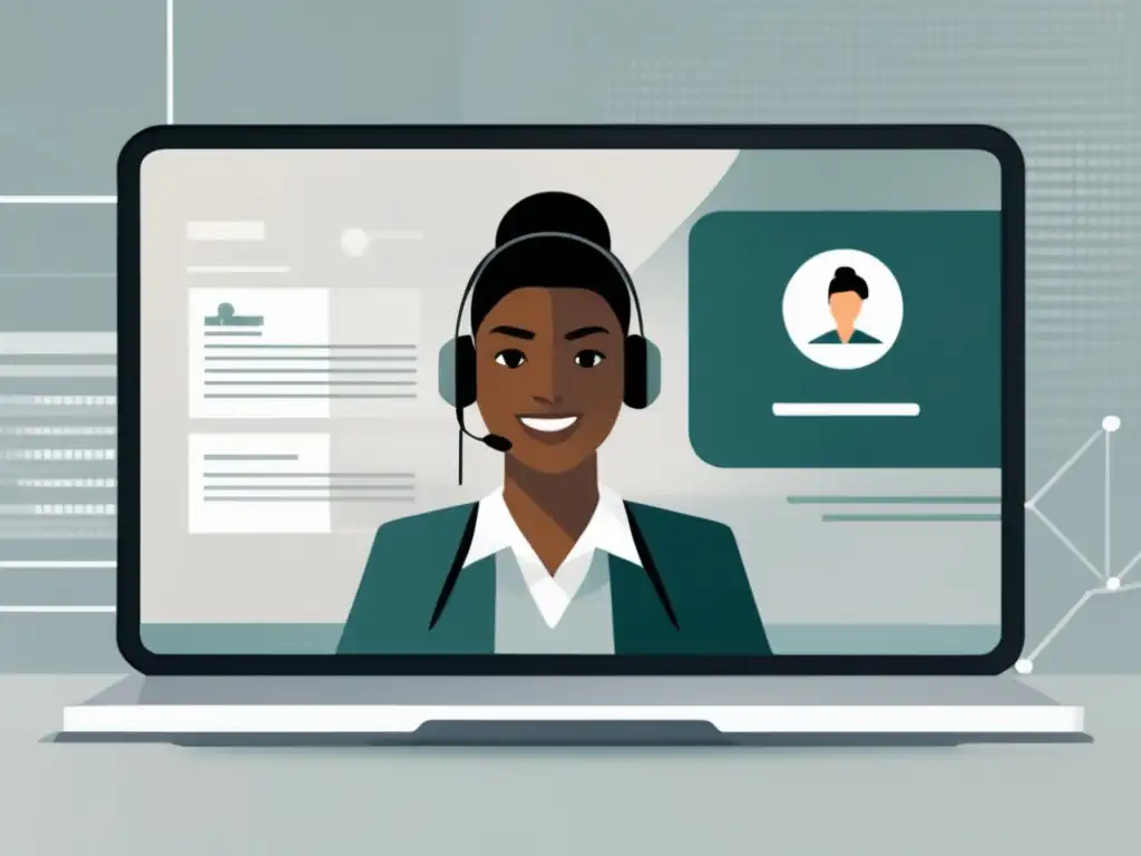 Estudiante preparado en entrevista virtual Dominar entrevistas virtuales universitarias con confianza y tecnología