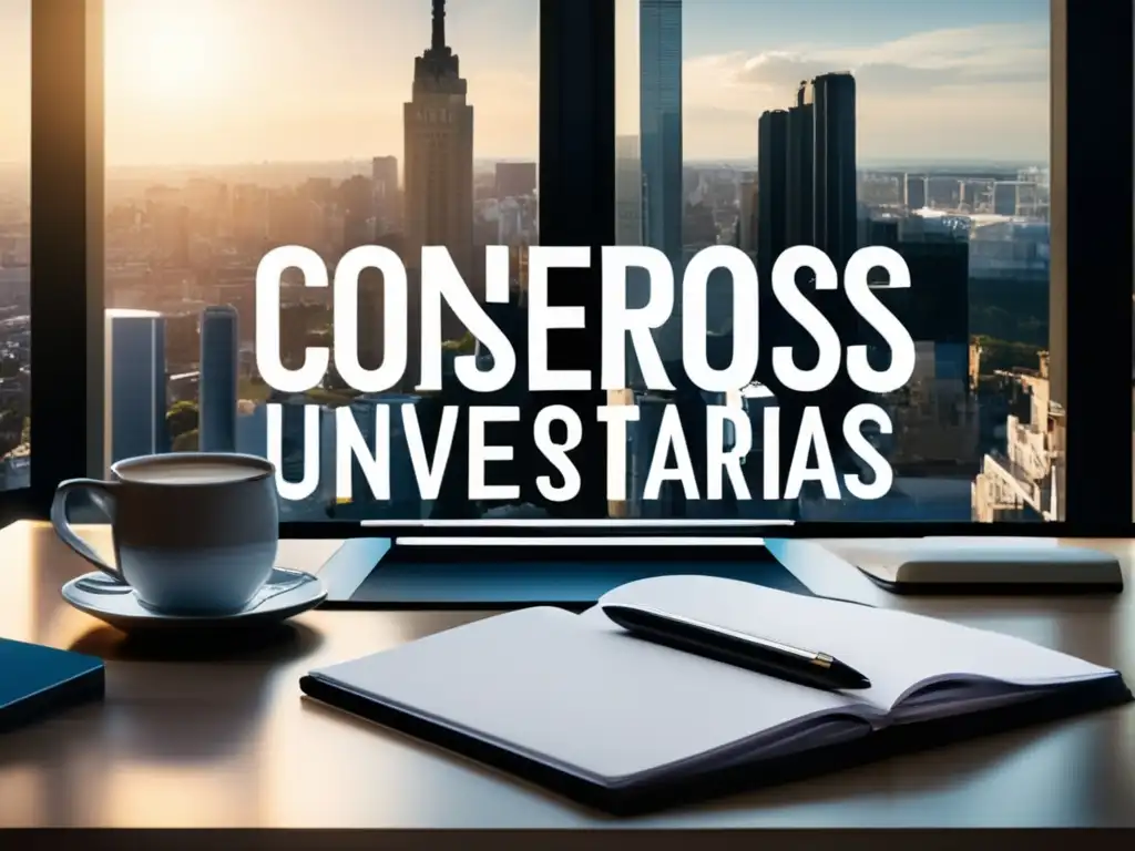 Escritorio moderno con consejos para becas Escritorio moderno con laptop blanca, libros y notepad con