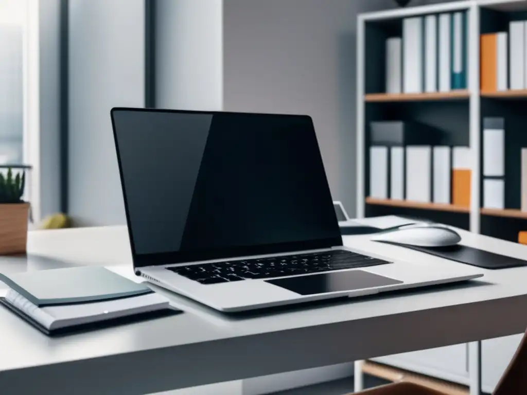 Escritorio moderno con laptop, documentos y organización Escritorio moderno con laptop, documentos organizados y notas - Cómo evitar errores de admisión universitaria