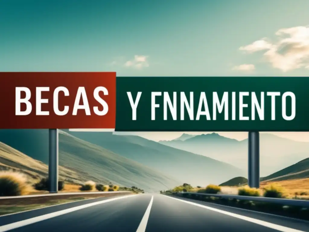 Espacio de trabajo moderno y organizado Escritorio moderno con laptop y documentos de becas