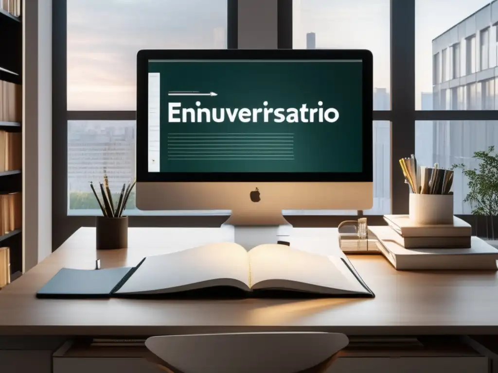 Espacio de trabajo organizado Escritorio organizado para ensayos universitarios: Errores comunes
