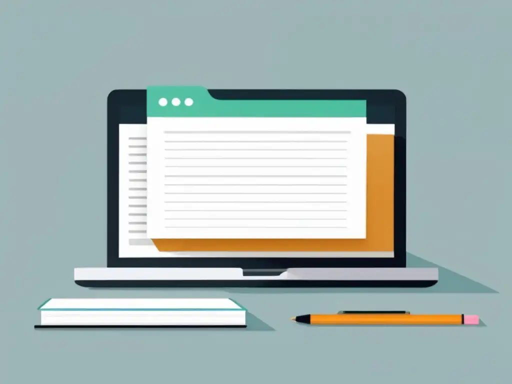 Escritorio organizado con laptop, libros y notas Escritorio organizado con laptop, libros y notas - Argumentos poderosos en ensayo admisión universitaria