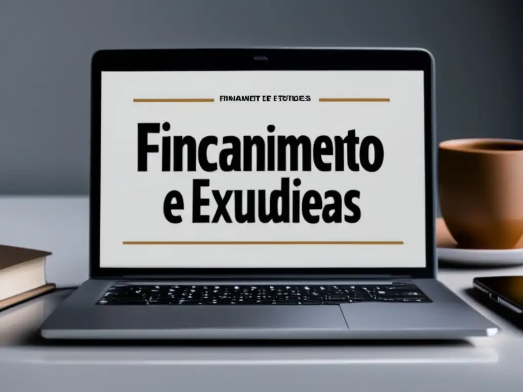 Escritorio moderno y organizado con laptop, notas y café Escritorio organizado y moderno, con laptop, cuaderno y café