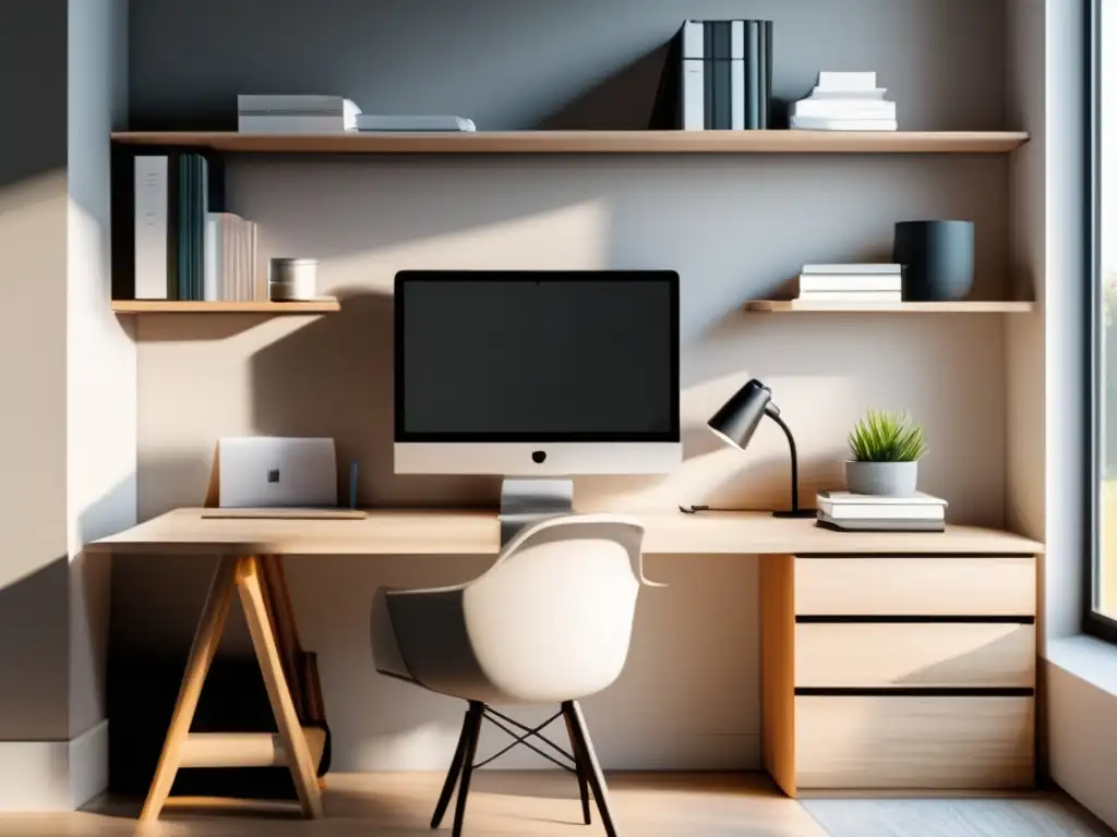 Espacio de estudio limpio y organizado Espacio de estudio organizado para gestionar carga académica