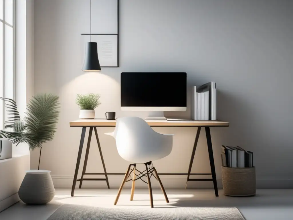 Espacio de estudio minimalista y sereno Espacio de estudio sereno y minimalista para preparación GRE: Guía completa para postgrados