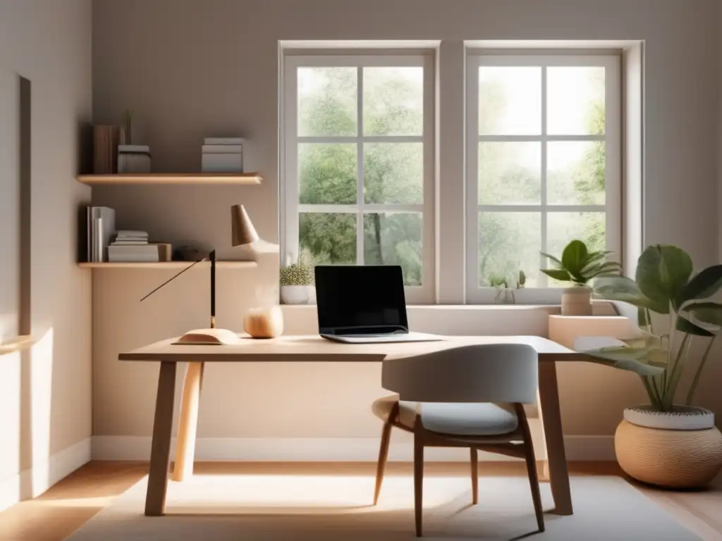 Espacio de estudio minimalista Espacio de estudio tranquilo con diseño minimalista - Mejorar enfoque ingreso universitario